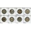 Image 1 : Lot of 8 Fifty Cents