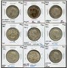 Image 1 : Lot of 9 Fifty Cents with Varieties