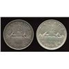 Image 1 : 1938 & 1946 Silver Dollar Pair