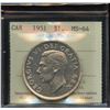 Image 2 : 1951 Silver Dollar