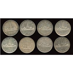 Lot of 8 Silver Dollars