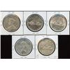 Image 2 : Lot of 5 Silver Dollars with minor varieties