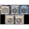 Image 1 : Lot of 5 Graded Silver Dollars