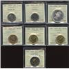 Image 1 : Lot of 7 ICCS Graded Coins