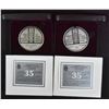 Image 3 : 2 x Canada Long & Efficient Service Sterling Silver Medals - Named