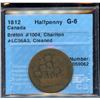 Image 1 : BR 1004. Scarce copper ½ penny, 1812