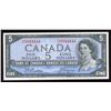 Image 1 : Bank of Canada $5, 1954 Fancy Serial Number