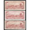 Image 2 : Bank of Canada $2, 1954 Trio of Test Notes