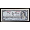 Image 1 : Bank of Canada $5, 1954 Replacement