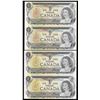 Image 1 : Bank of Canada $1, 1973 Replacement Notes - Lot of 2 Uncut Pairs