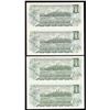 Image 2 : Bank of Canada $1, 1973 Replacement Notes - Lot of 2 Uncut Pairs