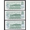 Image 2 : Bank of Canada $1, 1973 - Lot of 3 Replacements