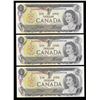 Image 1 : Bank of Canada $1, 1973 - Lot of 3 Consecutive Low Numbers