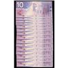 Image 1 : Bank of Canada $10, 2001 - Lot of 15 Consecutive
