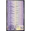 Image 2 : Bank of Canada $10, 2001 - Lot of 15 Consecutive