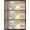 Image 2 : Bank of Canada $100, 2004 - Lot of 3 Consecutive