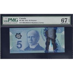 2013 Bank of Canada $5