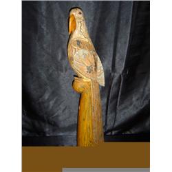 Batiked Parrot Carving