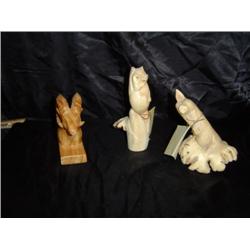 Chinaberry Carvngs, Pig, Ram & Monkey