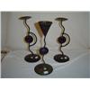 Image 1 : Metal Candleholders, Purple Center