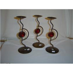 Celestial Candleholders, Red Center