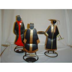 African People Figure Candleholders