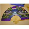 Image 2 : Set/2 Hand Painted Village  Wall Fans 