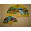 Image 1 : Set/2 Hand Painted Village  Wall Fans 