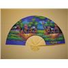 Image 2 : Set/2 Hand Painted Village  Wall Fans 