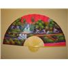 Image 1 : Set/3 Hand Painted Village  Wall Fans