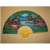 Image 1 : Set/3 Hand Painted Village  Wall Fans