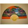 Image 2 : Set/3 Hand Painted Village  Wall Fans