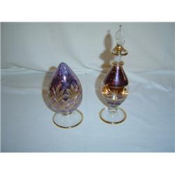 Purple Egyptian Glass Egg/Perfume Btl