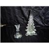 Image 1 : Glass Tree Paperweight & Bird Figurine 
