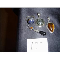 Sterling & Stone Pendants & Rings