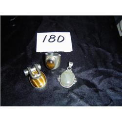 Sterling & Stone Pendants & Rings