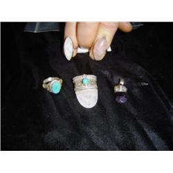 Sterling & Stone Pendants & Rings