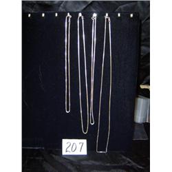 Sterling Silver Chain Set