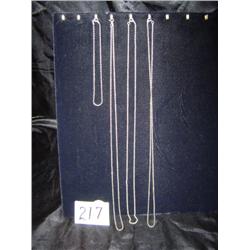 Sterling Silver Chain Set