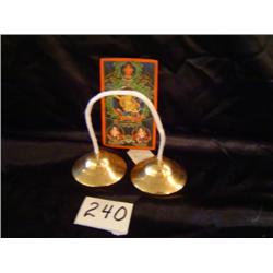 Nepalese  Thanka & Brass Cymbols