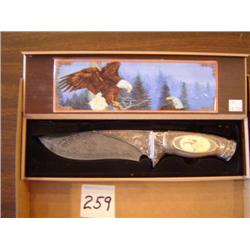 Eagle Motif Knife in Display Box