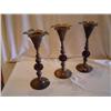 Image 1 : Set/3 Metal Candle Holders