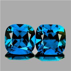 Natural Cushion London Blue Topaz 10.00 MM Pair - FL