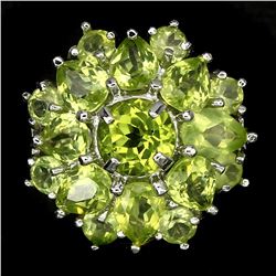 Natural Rich Green Peridot 29 Carats Ring