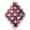 Image 1 : Natural Rhodolite Garnet Ring