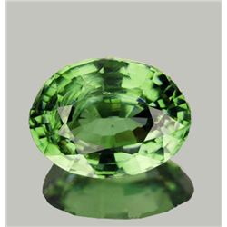 Natural Green Sapphire  Oval 6 x 5 MM {SI}