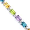 Image 2 : MULTI COLOR AMETHYST PERIDOT CITRINE TOPAZ BRACELET