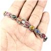 Image 3 : Natural Fancy Color Sapphire 73 Cts Bracelet