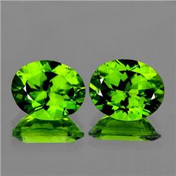 Natural Green Peridot Pair 10 x 8 MM {Flawless-VVS1}