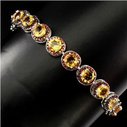 Natural Top Rich Yellow Citrine Bracelet